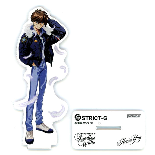 Heero Yuy STRICT-G ALPHA N-2B Wear Ver. Mobile Suit Gundam Wing Endless Waltz Acrylic Stand Target Product Purchase Bonus [USED]