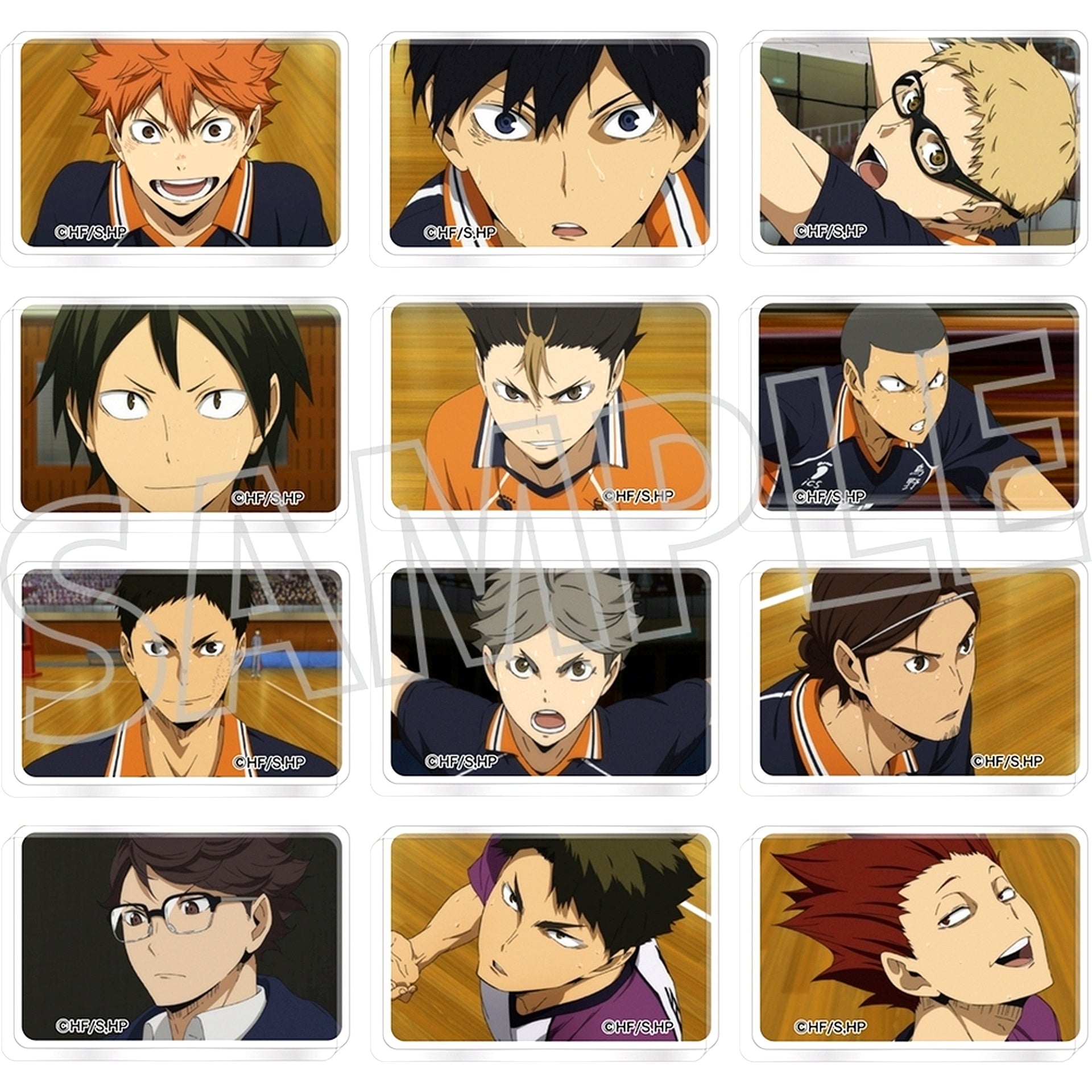Set of 12 Haikyu!! Mini Acrylic Block Collection Vol.3 [USED]