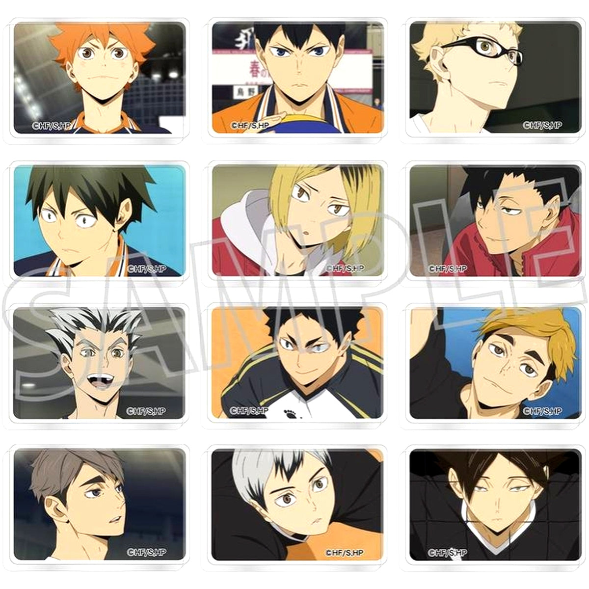 Set of 12 Haikyu!! Mini Acrylic Block Collection Vol. 4 [USED]