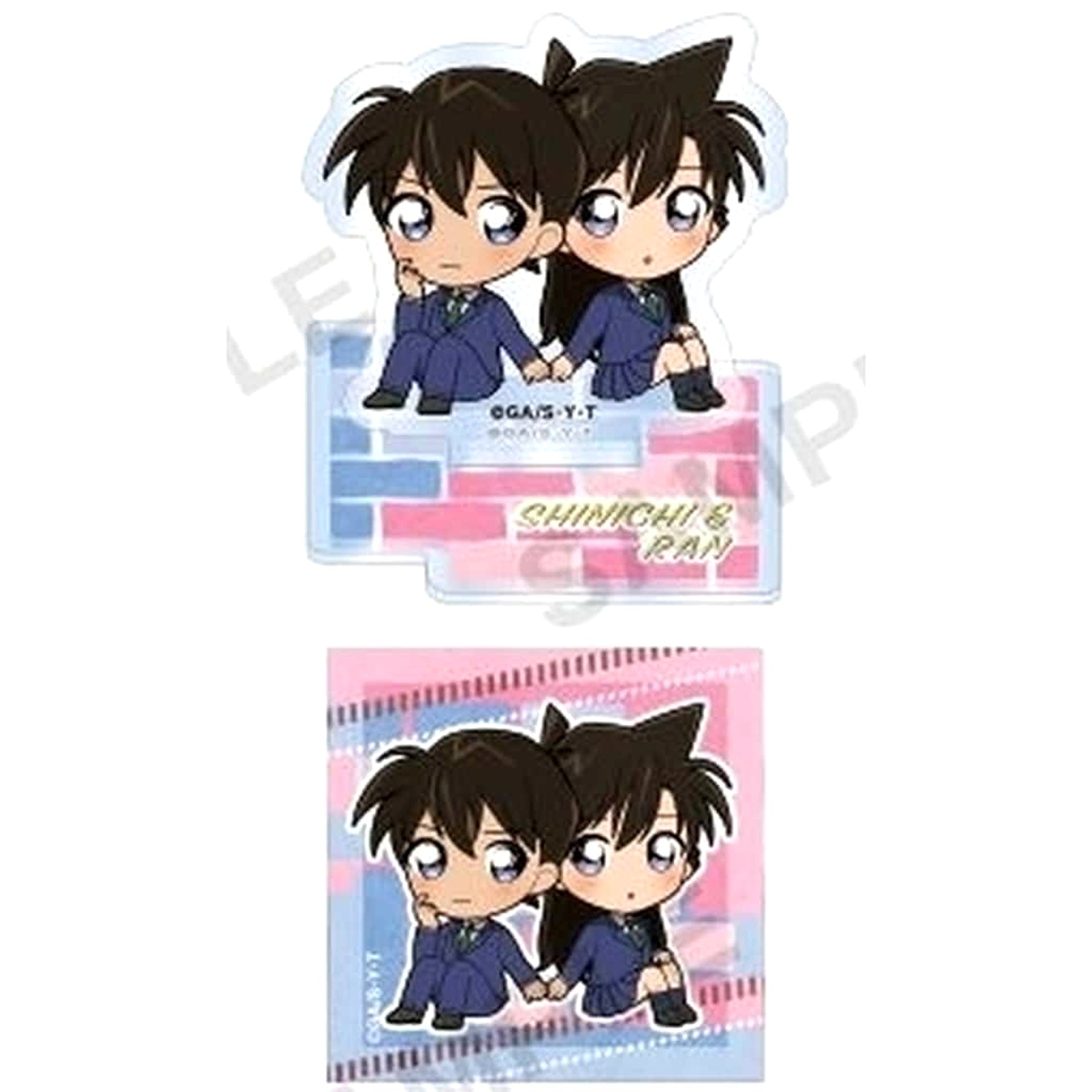 Detective Conan Shinichi Kudo & Ran Mouri Petit Acrylic Stand Duo Collection BOX ver. Acrylic Stands [USED]