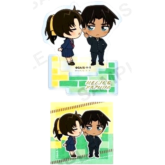 Heiji Hattori & Kazuha Toyama Detective Conan Petit Acrylic Stand Duo Collection BOX Ver. [USED]