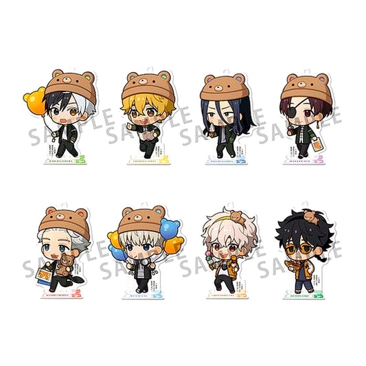 Set of 8 WIND BREAKER Tokotoko Acrylic Stand in Theme Park [USED]