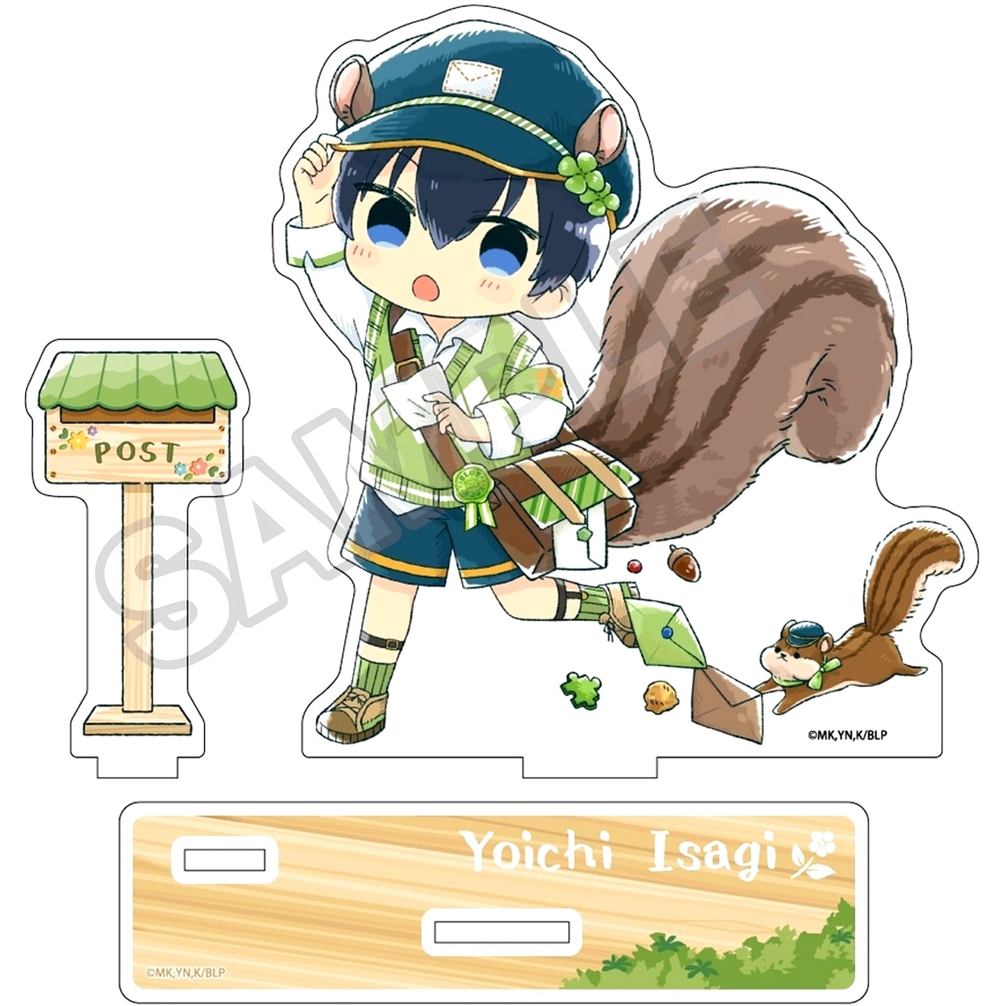 Yoichi Isagi Sketchu! Animal Postman Acrylic Stand Blue Lock [USED]