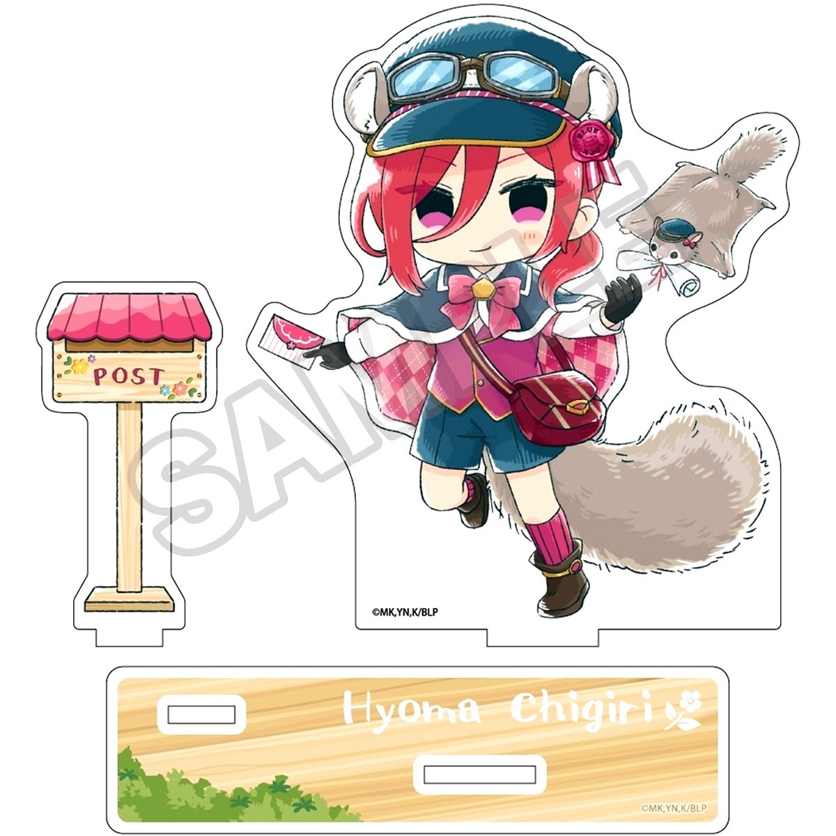 Hyoma Chigiri Sketchu! Animal Postman Acrylic Stand Blue Lock [USED]
