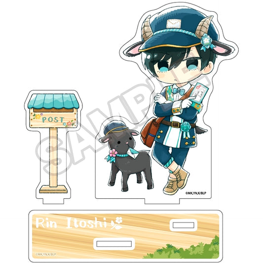 Rin Itoshi Sketchu! Animal Postman Acrylic Stand Blue Lock [USED]