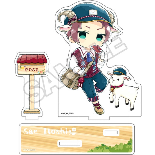 Sae Itoshi Sketchu! Animal Postman Acrylic Stand Blue Lock [USED]