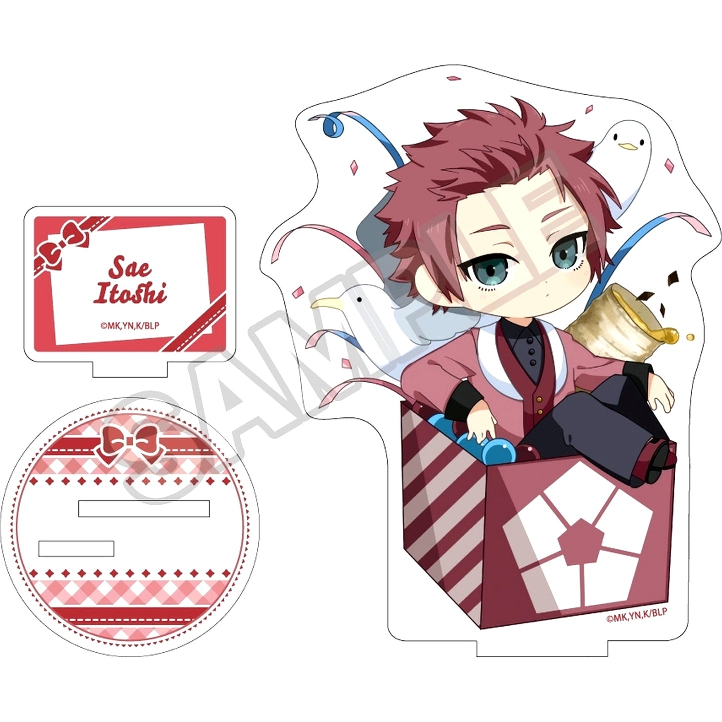 Sae Itoshi Mochikko Surprise Box Acrylic Stand Blue Lock [USED]