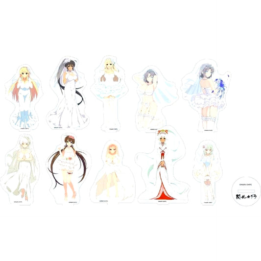 Set of 10 Acrylic Figure Collection Vol. 2 Senran Kagura [USED]