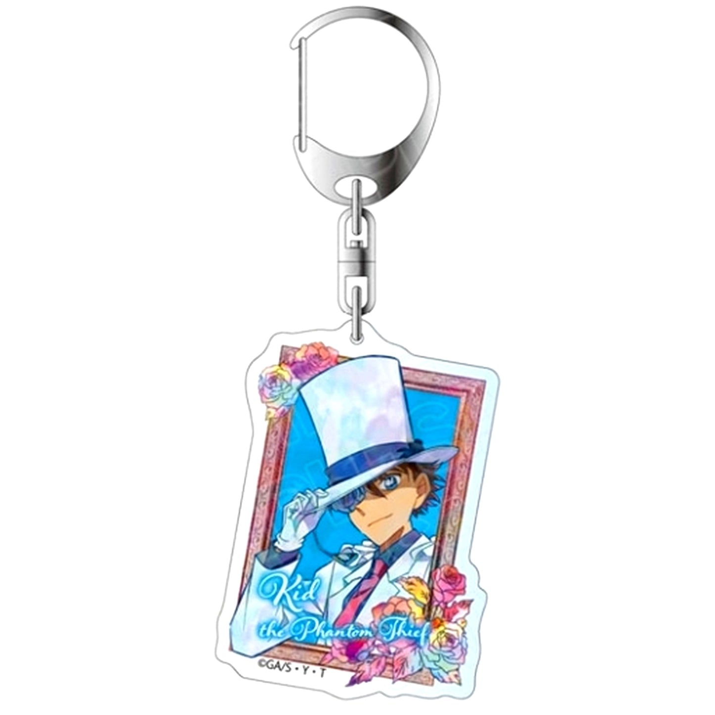 Kaito Kid Detective Conan Acrylic Keychain flower ver.2 PALE TONE series [USED]
