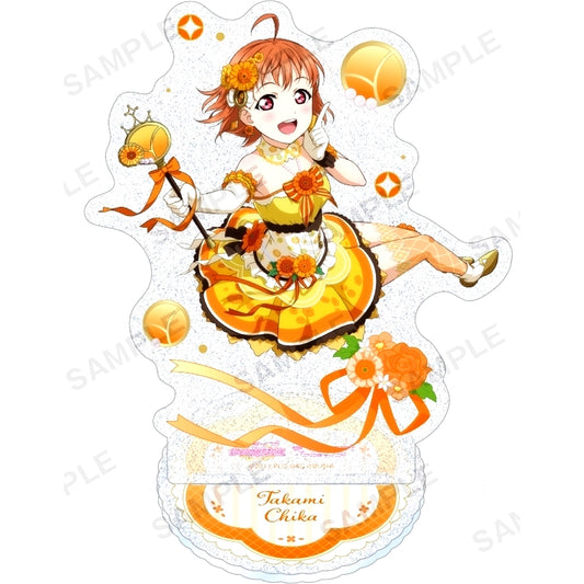 Chika Takami Kirarin Acrylic Stand Aqours Flower Ver. Love Live! School Idol Festival [USED]