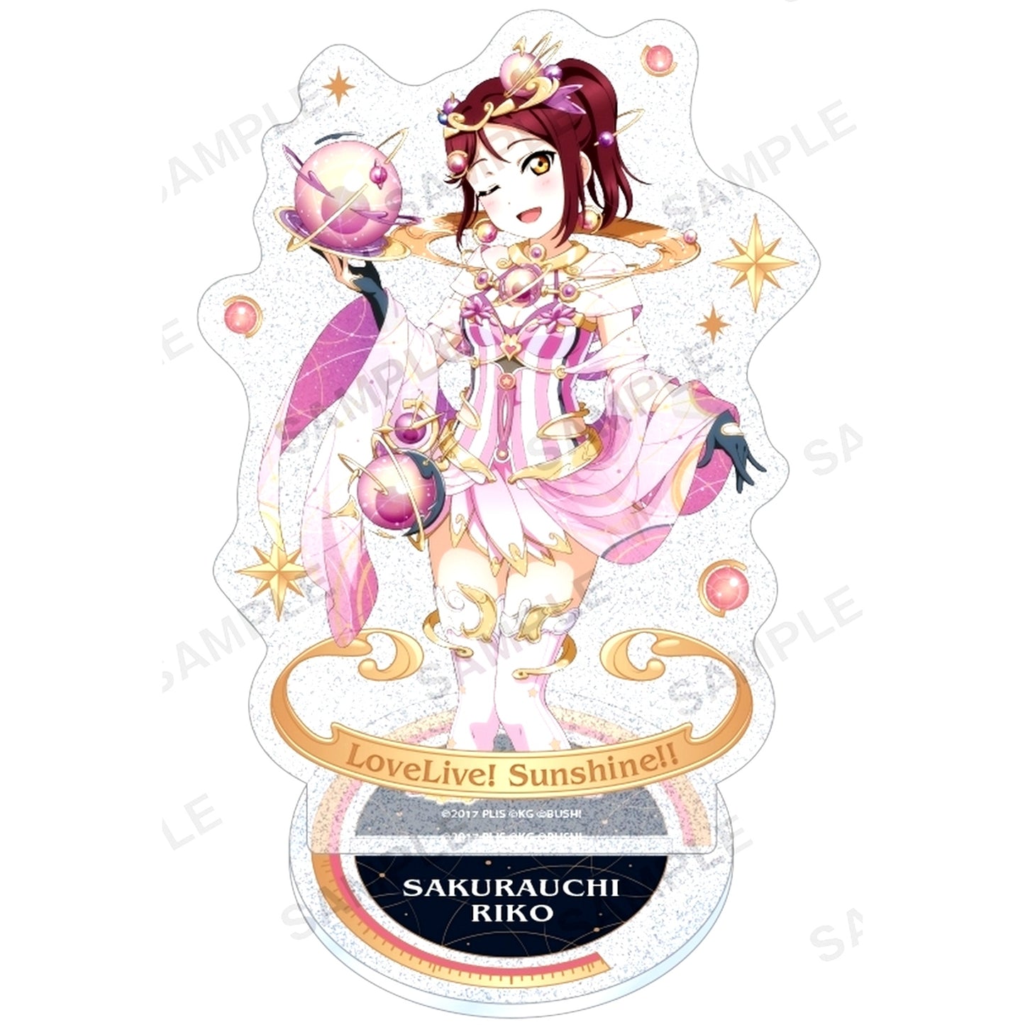 Riko Sakurauchi Kirarin Acrylic Stand Aqours Space Ver. Love Live! School Idol Festival [USED]
