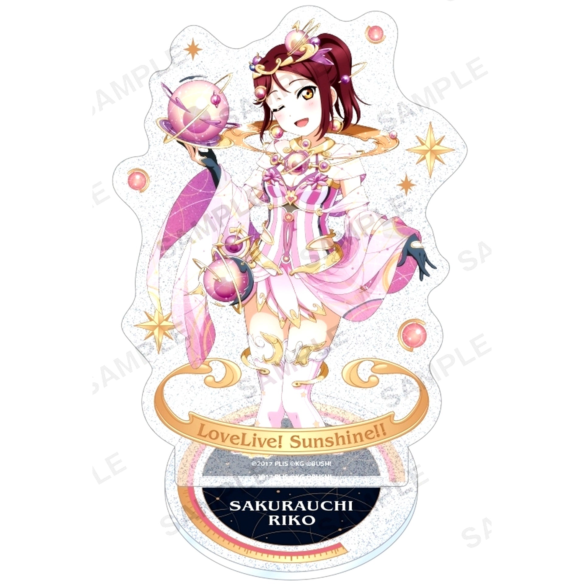 Riko Sakurauchi Kirarin Acrylic Stand Aqours Space Ver. Love Live! School Idol Festival [USED]