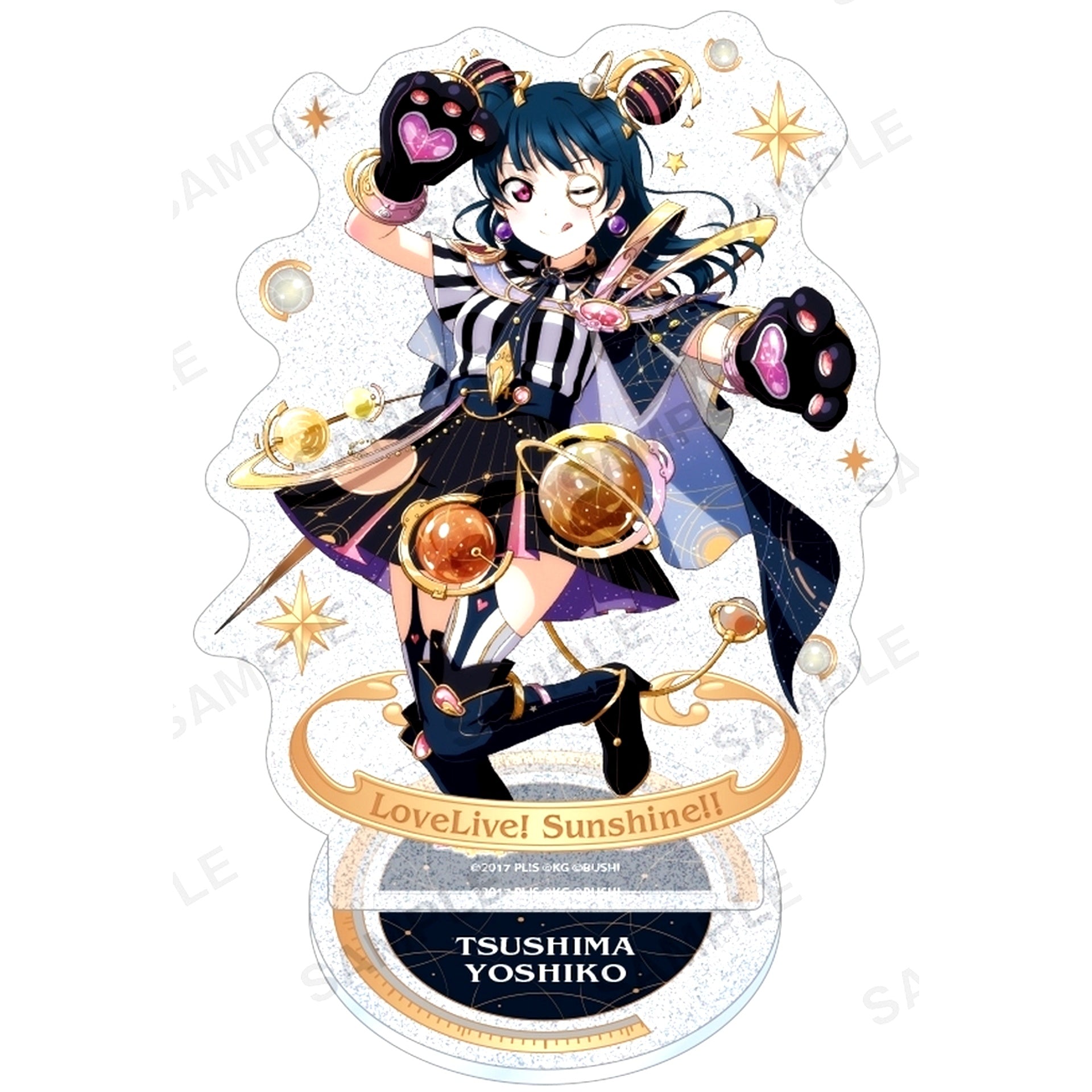 Yoshiko Tsushima Kirarin Acrylic Stand Aqours Space Ver. Love Live! School Idol Festival [USED]