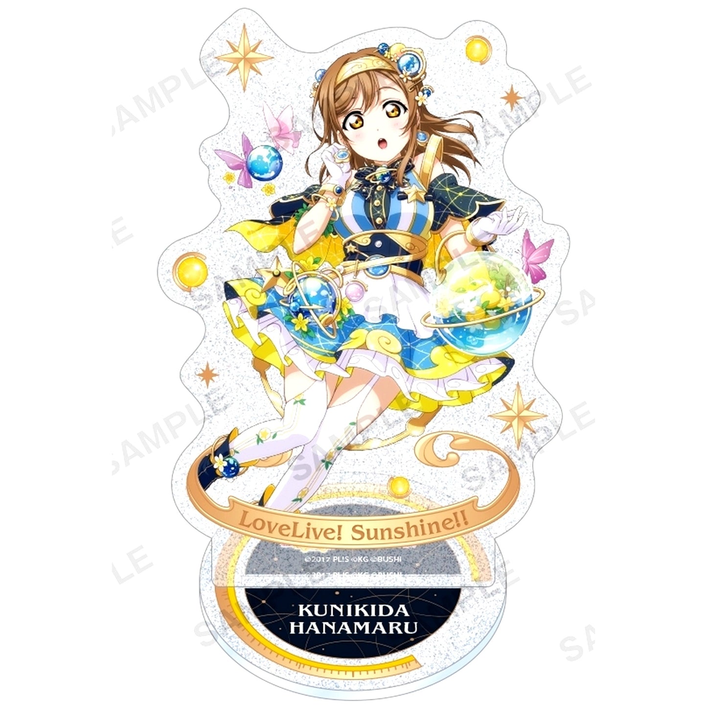 Hanamaru Kunikida Kirarin Acrylic Stand Aqours Space Ver. Love Live! School Idol Festival [USED]