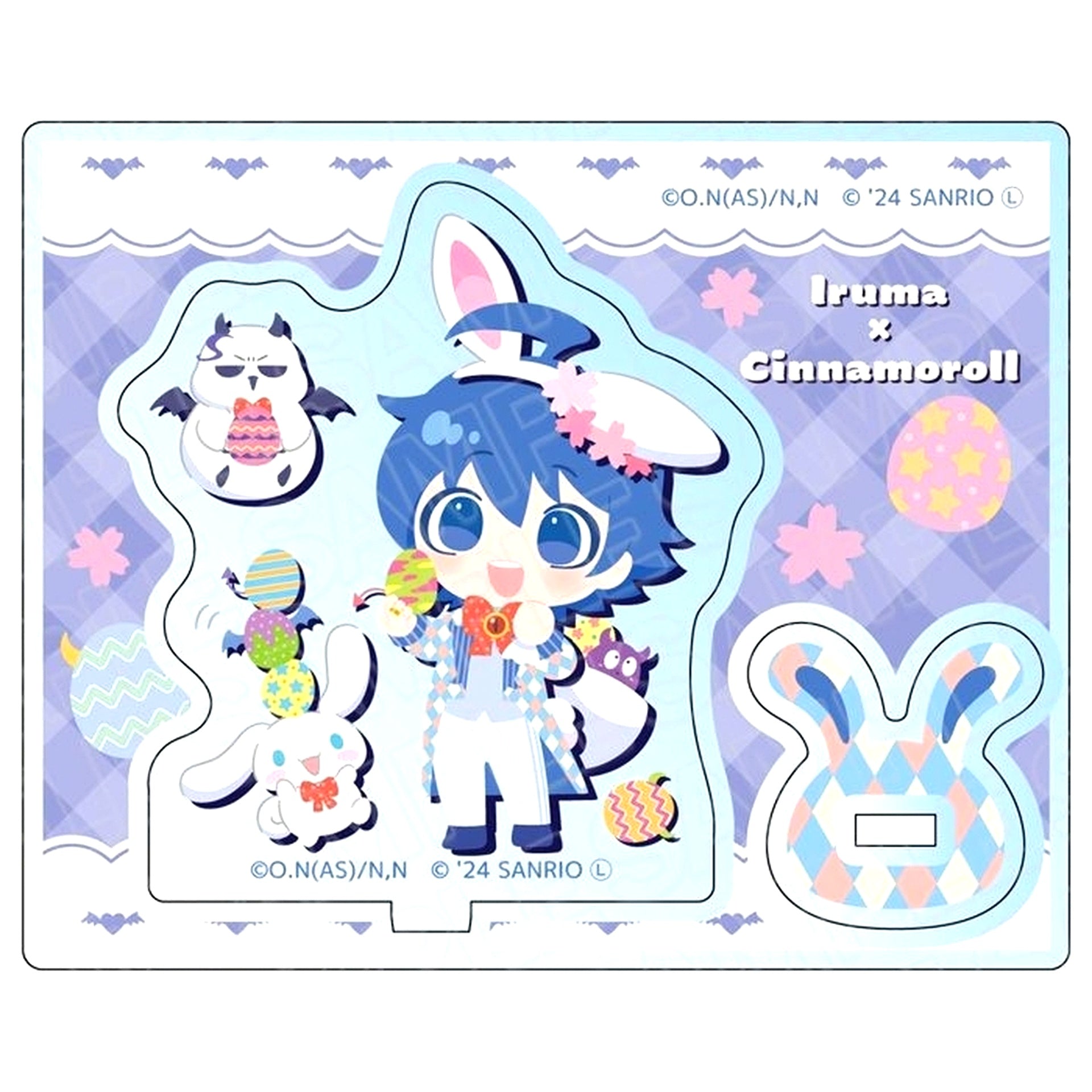 Iruma Suzuki x Cinnamoroll Easter Ver. Welcome to Demon School! Iruma-kun x Sanrio Characters Acrylic Stand [USED]