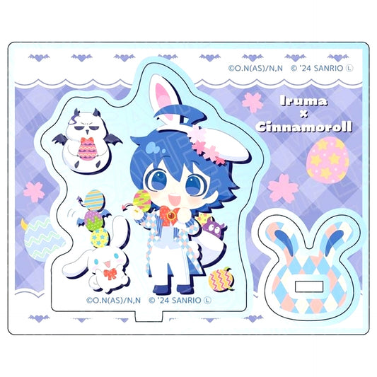 Iruma Suzuki x Cinnamoroll Easter Ver. Welcome to Demon School! Iruma-kun x Sanrio Characters Acrylic Stand [USED]
