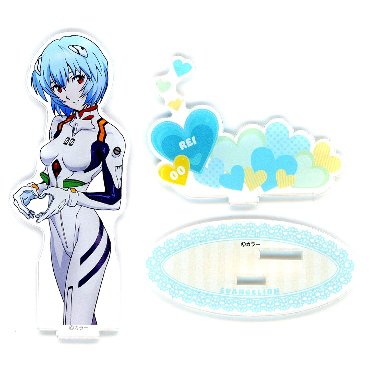 Rei Ayanami Plugsuit Heart Acrylic Stand Evangelion Store Ltd [USED]