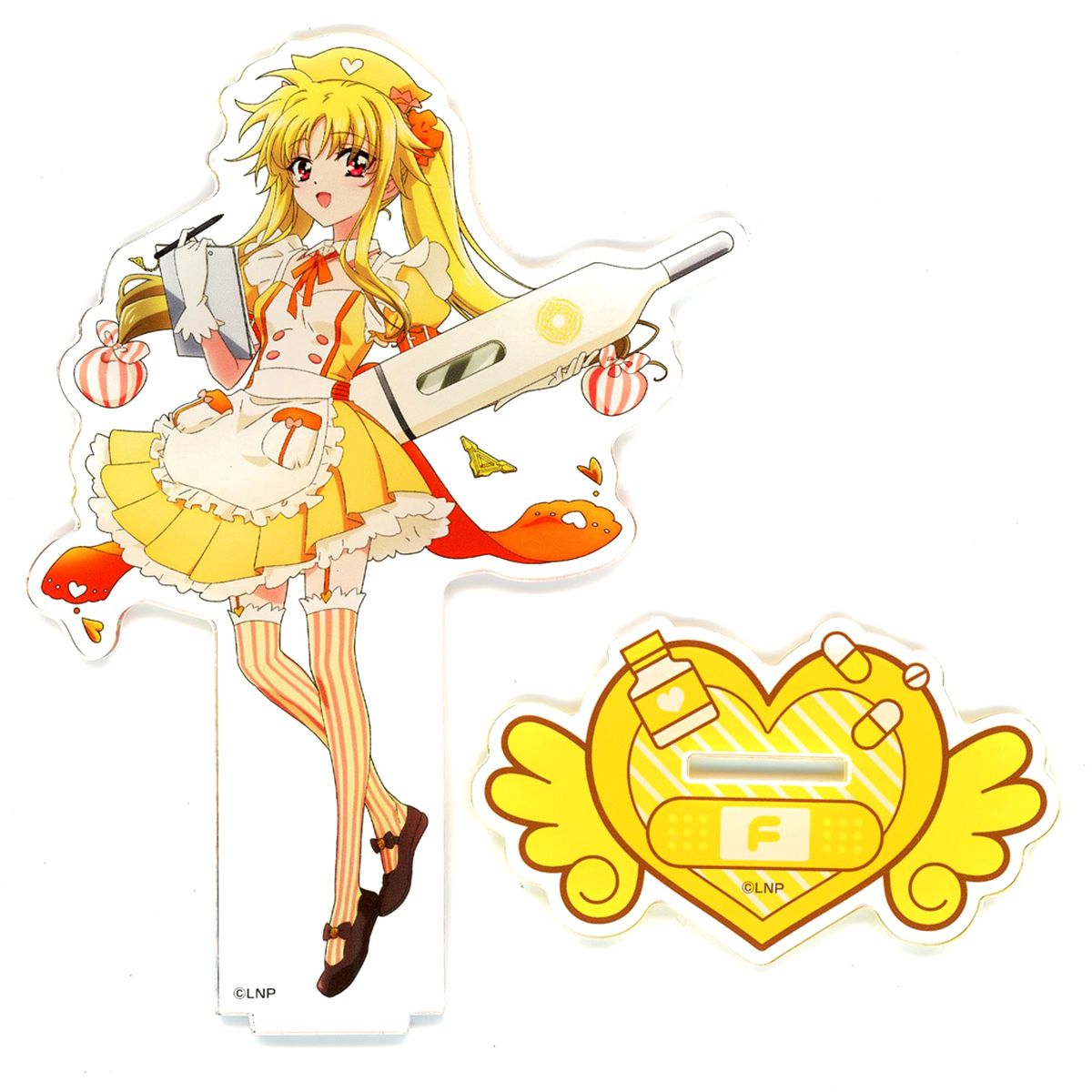 Fate Testarossa Illustration BIG Acrylic Stand Nurse Ver. Magical Girl Lyrical Nanoha Series x Don Quijote [USED]