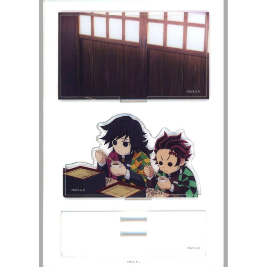 Giyu Tomioka & Tanjiro Kamado - Meal / Up Demon Slayer: Kimetsu no Yaiba Hashira Training Arc x ufotable Cafe x Machi Asobi Cafe Real-Time Cafe Random Mini Diorama Acrylic Stand - Giyu Tomioka - [USED]