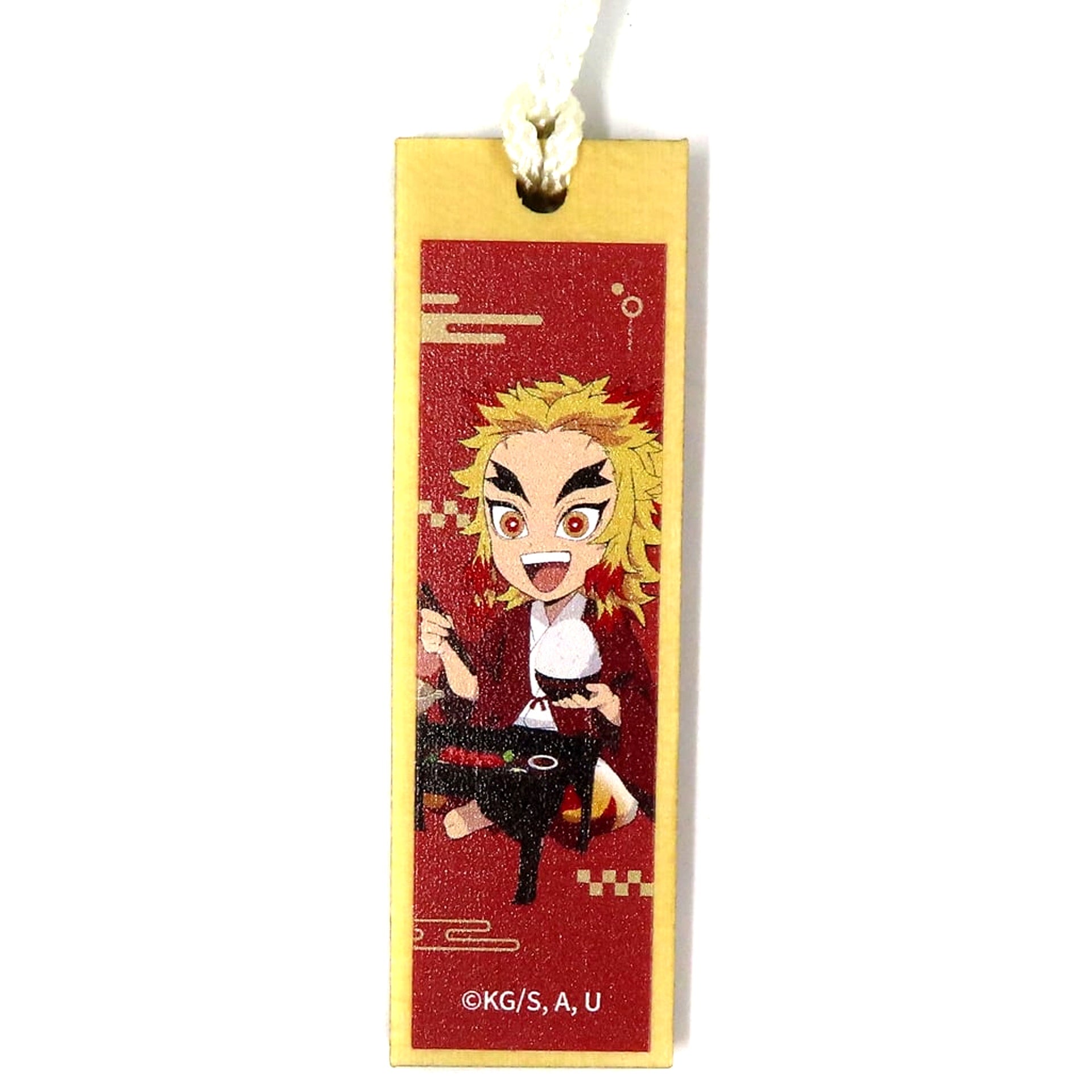 Kyojuro Rengoku Wooden Tag Strap Demon Slayer Kimetsu no Yaiba Yumeguri no Tabi Vol 2 [USED]