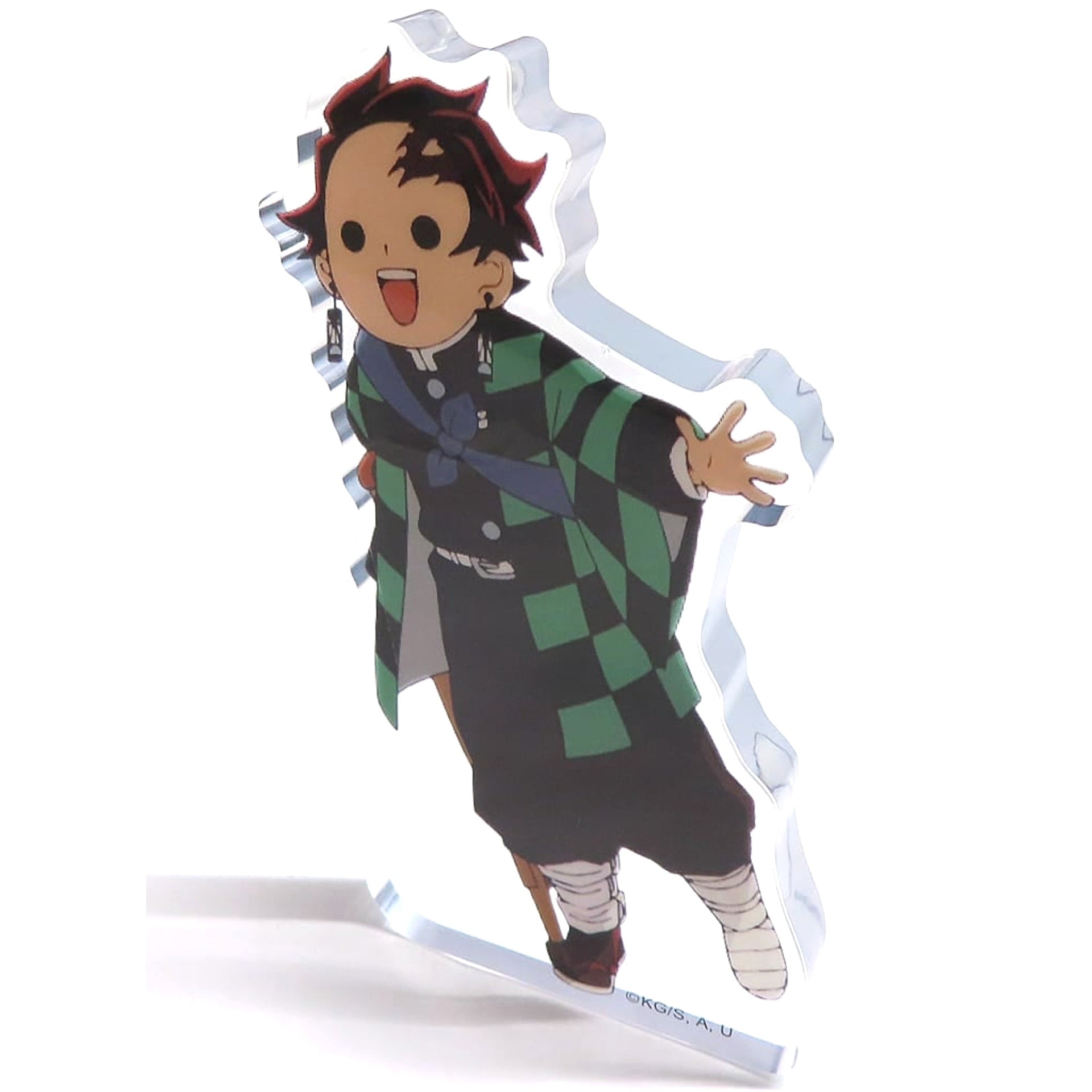 Tanjiro Kamado Demon Slayer: Kimetsu no Yaiba Hashira Training Arc Tanjiro Then, I'm Coming In! Hyokkori Acrylic Block Hashira Training Arc ufotable Cafe Machi Asobi Cafe Real-Time Cafe Exclusive [USED]