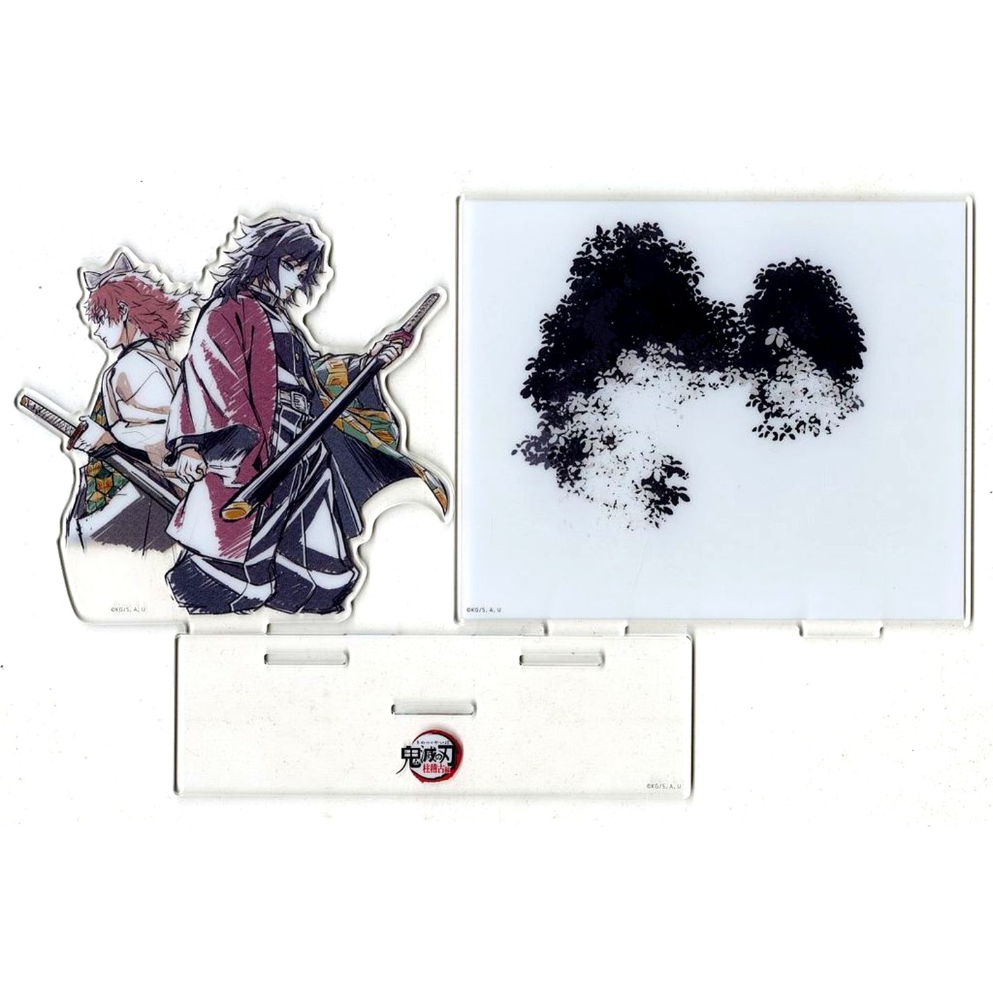 Giyu & Sabito Hashira Newly Drawn Illustration Giyu and Sabito Acrylic Stand with Background Demon Slayer: Kimetsu no Yaiba Hashira Training Arc x ufotable Cafe x Machi Asobi Cafe Real-Time Cafe [USED]