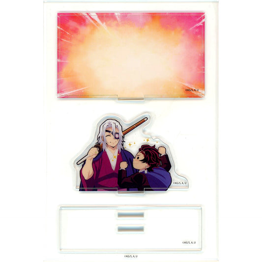 Tengen Uzui & Tanjiro Kamado Deformed Demon Slayer Hashira Training Arc x ufotable Cafe x Machi Asobi CAFE Real Time Cafe Random Mini Diorama Acrylic Stand Tengen Uzui [USED]