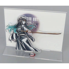 Demon Slayer: Kimetsu no Yaiba Hashira Training Arc Muichirou Tokitou Original Pillar Illustration Acrylic Stand with a Background Hashira Training Arc ufotable Cafe Machi Asobi Cafe Real-Time Cafe Exclusive Acrylic Stands [USED]