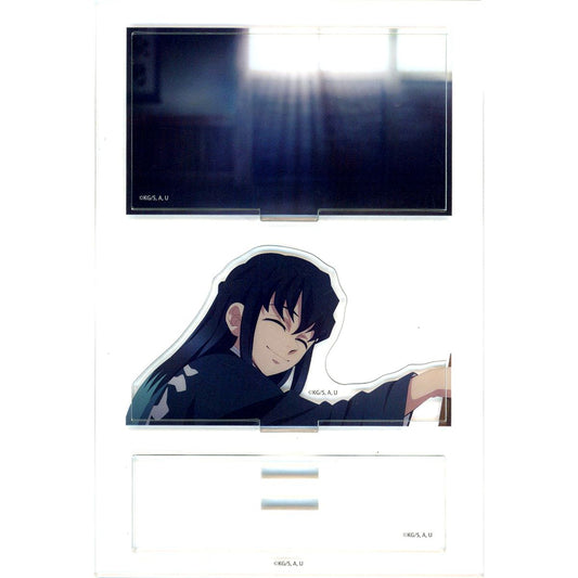 Muichiro Tokito Smiling Facing Right Demon Slayer: Kimetsu no Yaiba Hashira Training Arc x ufotable Cafe Machi Asobi CAFE Real Time Cafe Random Mini Diorama Acrylic Stand [USED]