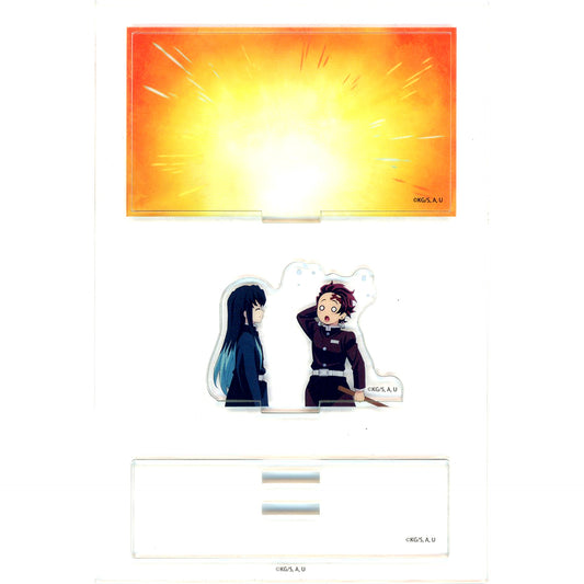 Muichiro Tokito & Tanjiro Kamado Orange Random Mini Diorama Acrylic Stand Demon Slayer Hashira Training x ufotable Cafe x Machi Asobi Cafe Real Time Cafe Muichiro Tokito [USED]