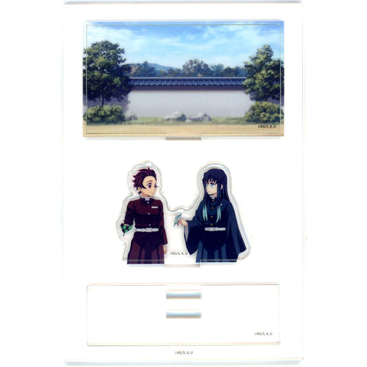 Muichiro Tokito & Tanjiro Kamado Garden Demon Slayer Hashira Training Arc x ufotable Cafe x Machi Asobi CAFE Real-Time Cafe Random Mini Diorama Acrylic Stand Muichiro Tokito [USED]