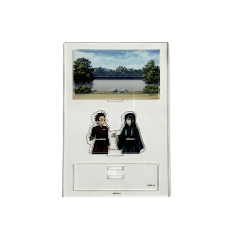 Muichiro Tokito & Tanjiro Kamado Garden Demon Slayer Hashira Training Arc x ufotable Cafe x Machi Asobi CAFE Real-Time Cafe Random Mini Diorama Acrylic Stand Muichiro Tokito [USED], photo 1