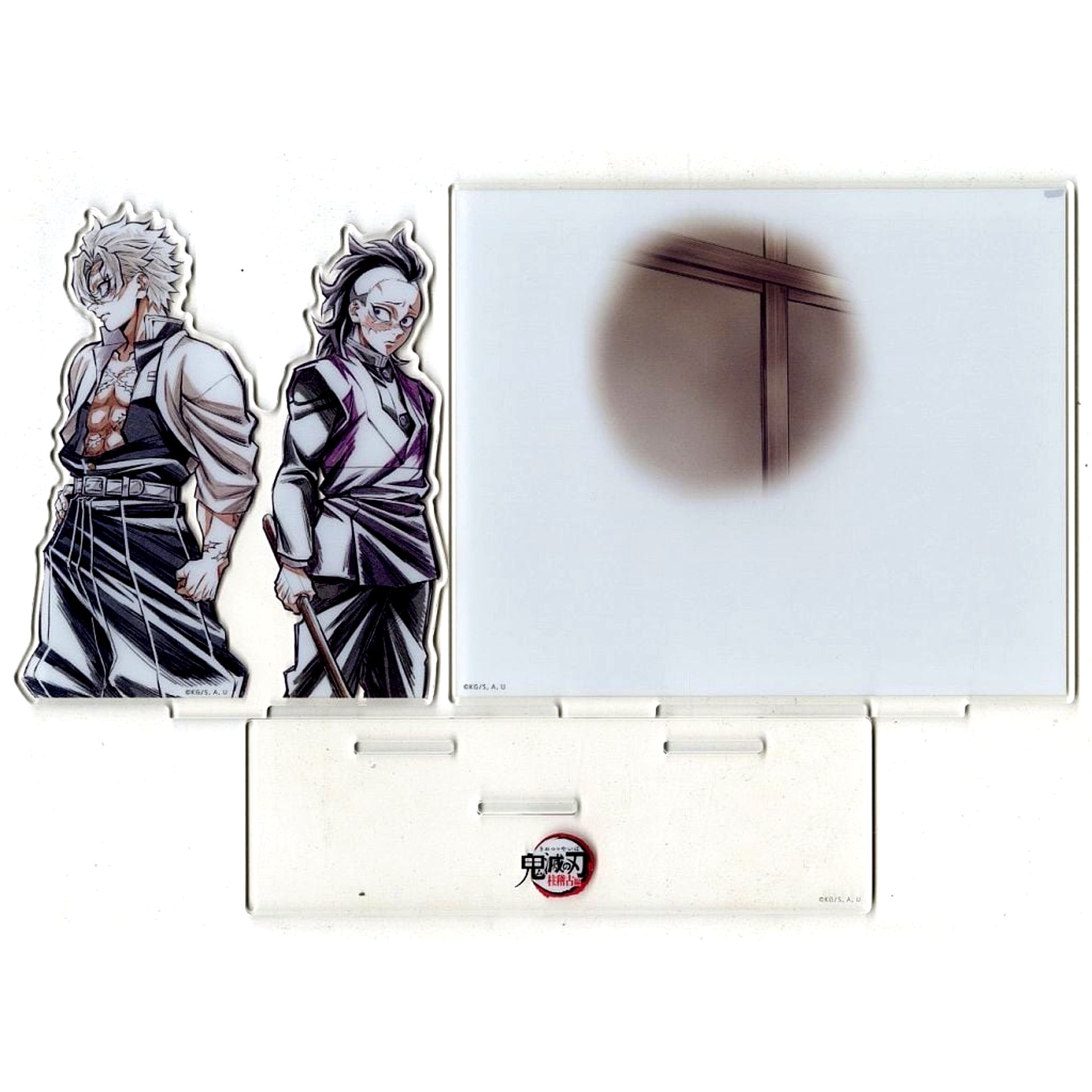 Sanemi Shinazugawa & Genya Shinazugawa Hashira Illustration Sanemi and Genya Acrylic Stand with Background Demon Slayer Hashira Training Arc x ufotable Cafe x Machi Asobi CAFE Real-Time Cafe [USED]