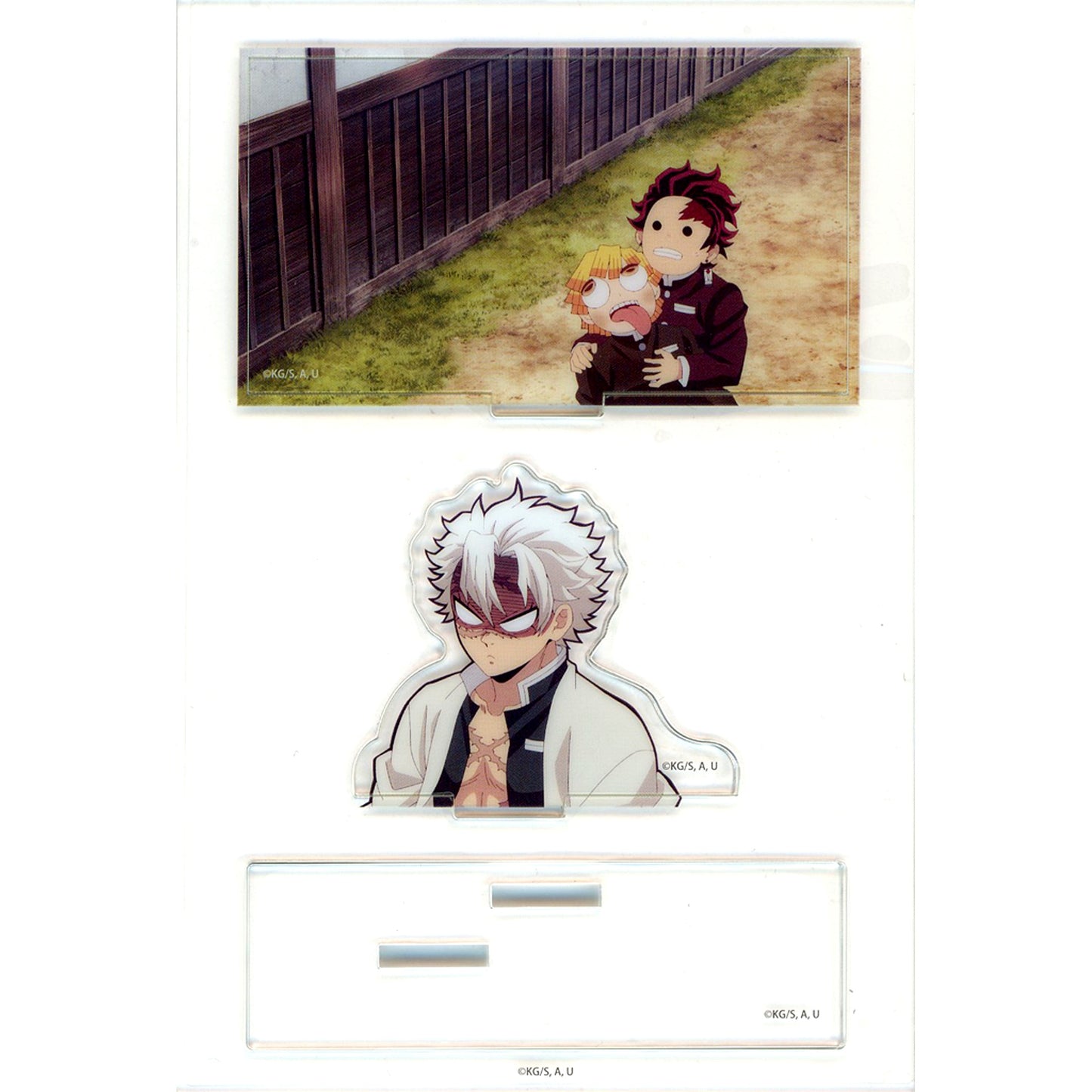 Sanemi Shinazugawa & Zenitsu Agatsuma & Tanjiro Kamado - Background Road Demon Slayer Hashira Training Arc x ufotable Cafe x Machi Asobi CAFE Real-Time Cafe Random Mini Diorama Acrylic Stand - Sanemi Shinazugawa - [USED]