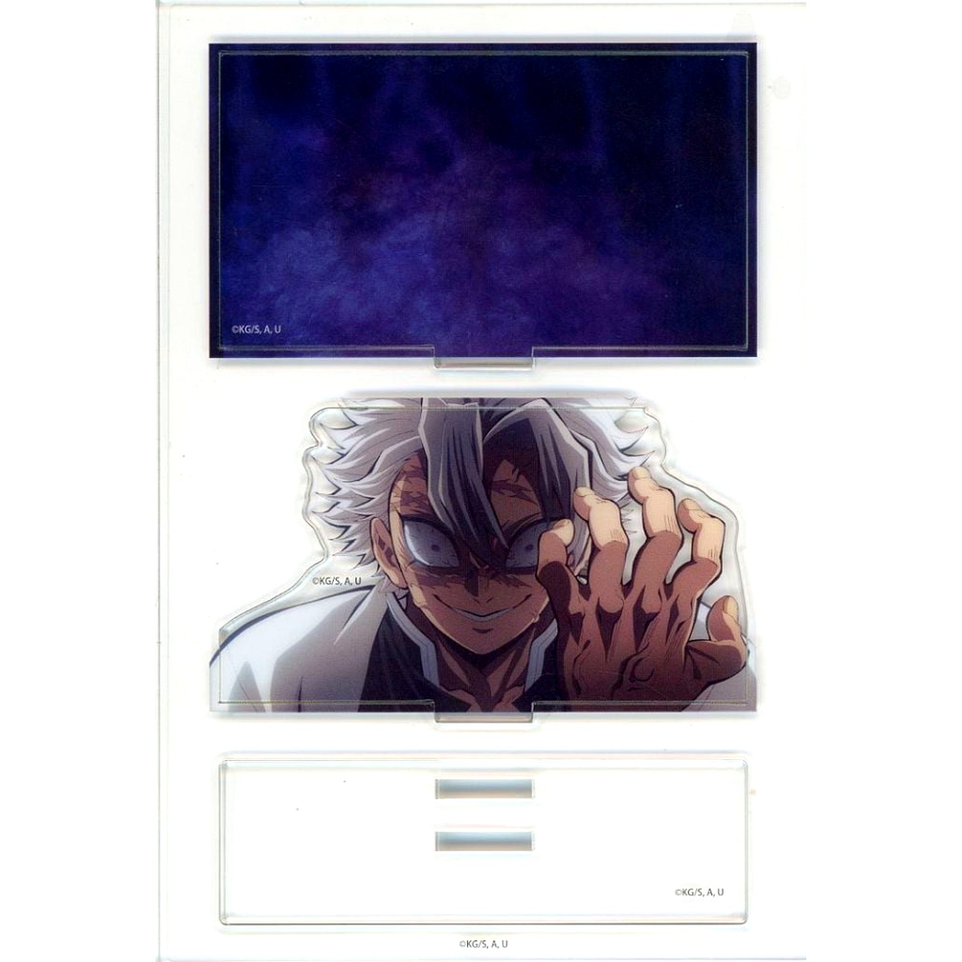 Sanemi Shinazugawa - Navy Background Demon Slayer: Kimetsu no Yaiba Hashira Training Arc x ufotable Cafe x Machi Asobi Cafe Real-Time Cafe Random Mini Diorama Acrylic Stand - Sanemi Shinazugawa - [USED]