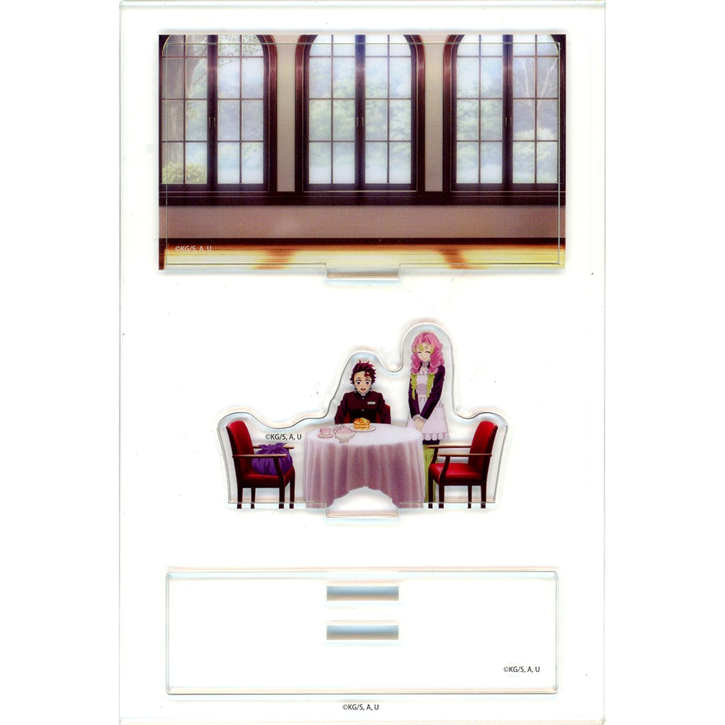 Mitsuri Kanroji Tanjiro Kamado Table Full Body Demon Slayer Hashira Training Arc ufotable Cafe Machi Asobi Cafe Real Time Cafe Random Mini Diorama Acrylic Stand Mitsuri Kanroji [USED]