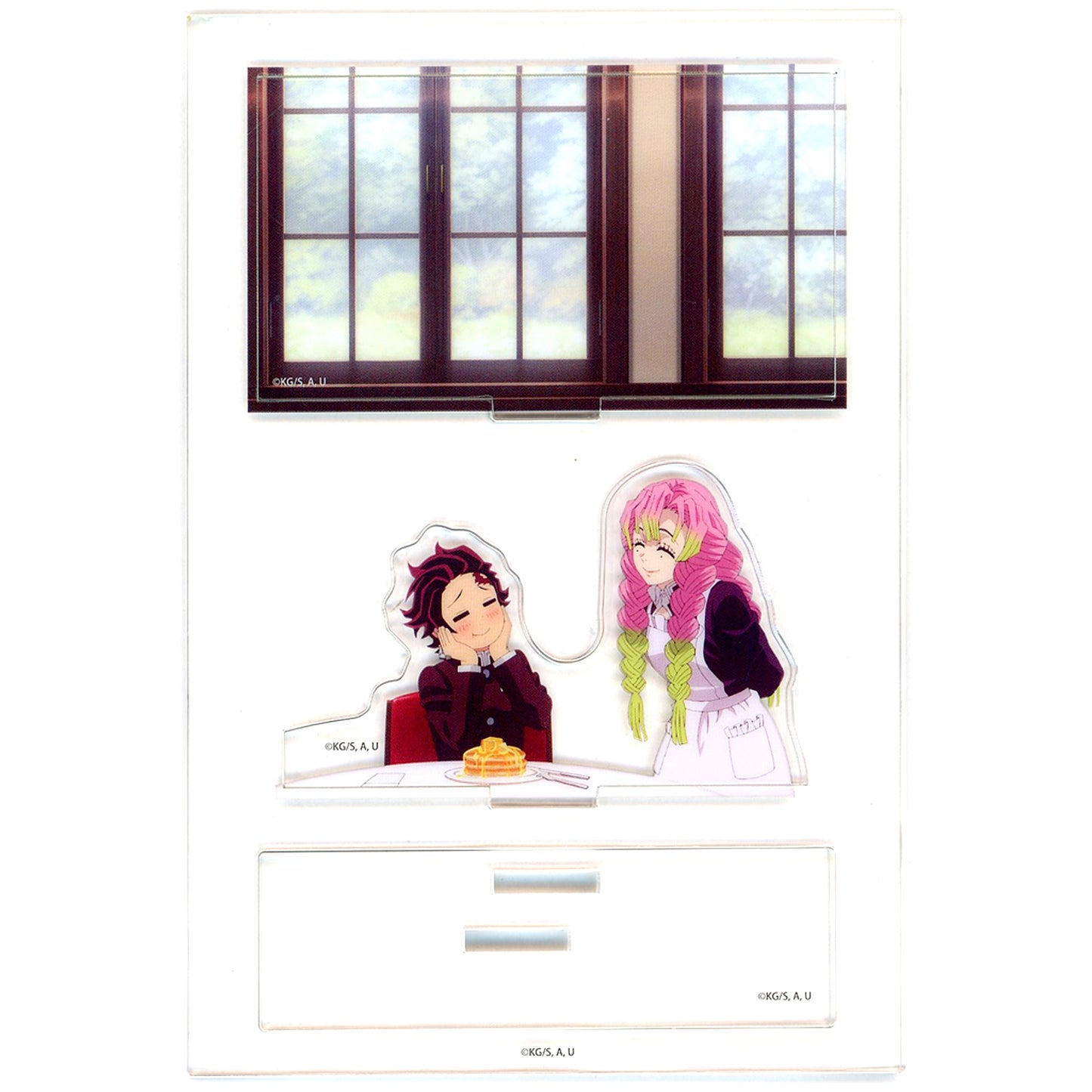 Mitsuri Kanroji & Tanjiro Kamado - Table / Up Demon Slayer: Kimetsu no Yaiba Hashira Training Arc x ufotable Cafe x Machi Asobi Cafe Real-Time Cafe Random Mini Diorama Acrylic Stand - Mitsuri Kanroji - [USED]