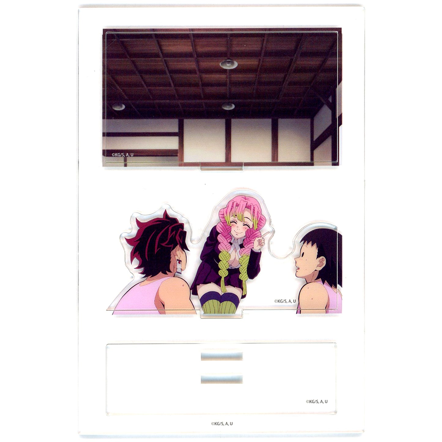 Mitsuri Kanroji & Tanjiro Kamado Training Demon Slayer: Kimetsu no Yaiba Hashira Training Arc x ufotable Cafe x Machi Asobi Cafe Real-Time Cafe Random Mini Diorama Acrylic Stand [USED]