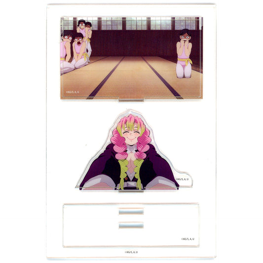 Mitsuri Kanroji Front Smile Demon Slayer Hashira Training Arc ufotable Cafe Machi Asobi Cafe Real Time Cafe Random Mini Diorama Acrylic Stand Mitsuri Kanroji [USED]