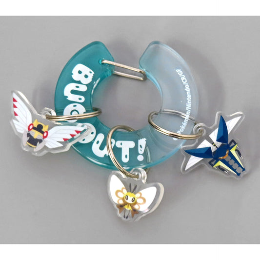 Pokemon Ribombee & Others Acrylic Carabiner Collection Bug Out! Pokemon Center Limited Acrylic Item [USED]