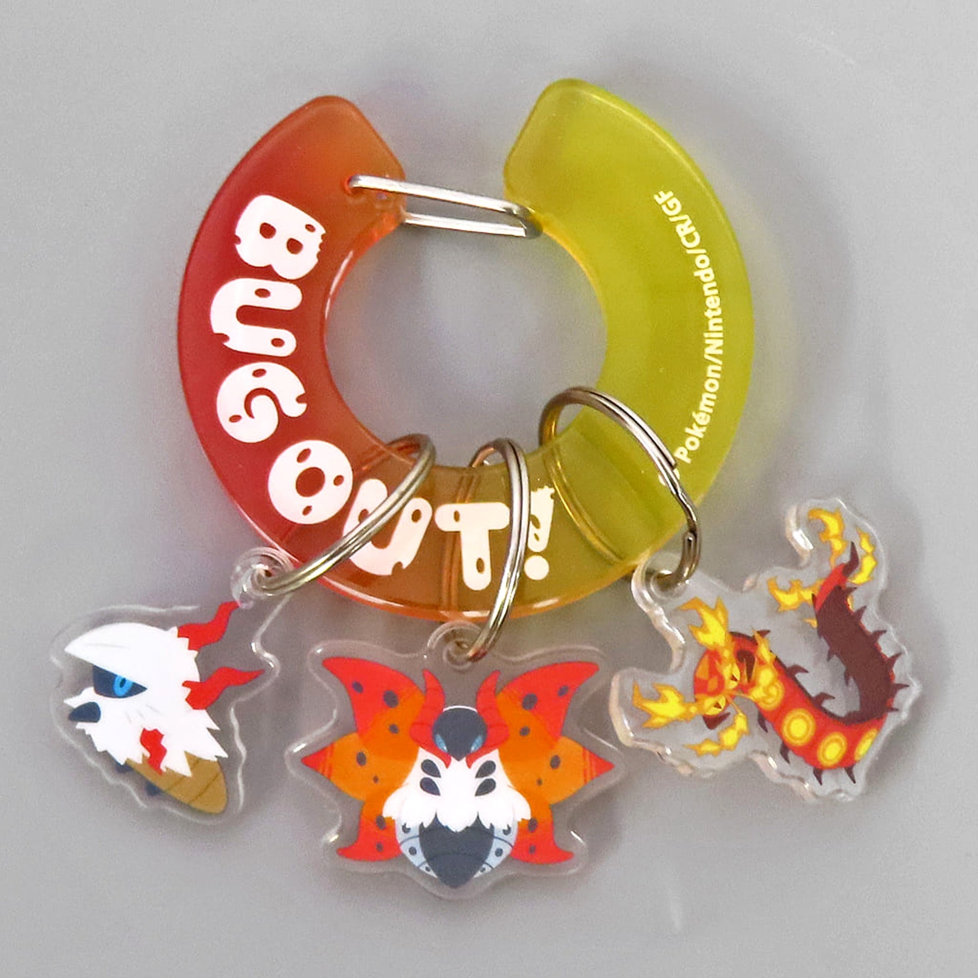 Pokemon Larvesta & Others Acrylic Carabiner Collection Bug Out! Pokemon Center Limited Acrylic Item [USED]