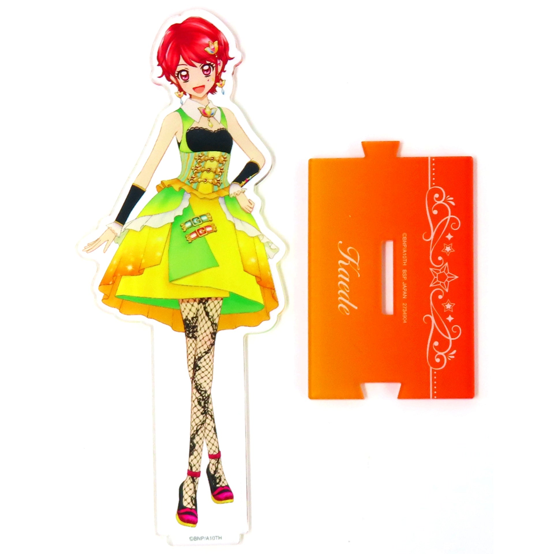 Kaede Ichinose Soleil & Tristar Aikatsu! Namco Ltd Acrylic Plate with Stand [USED]
