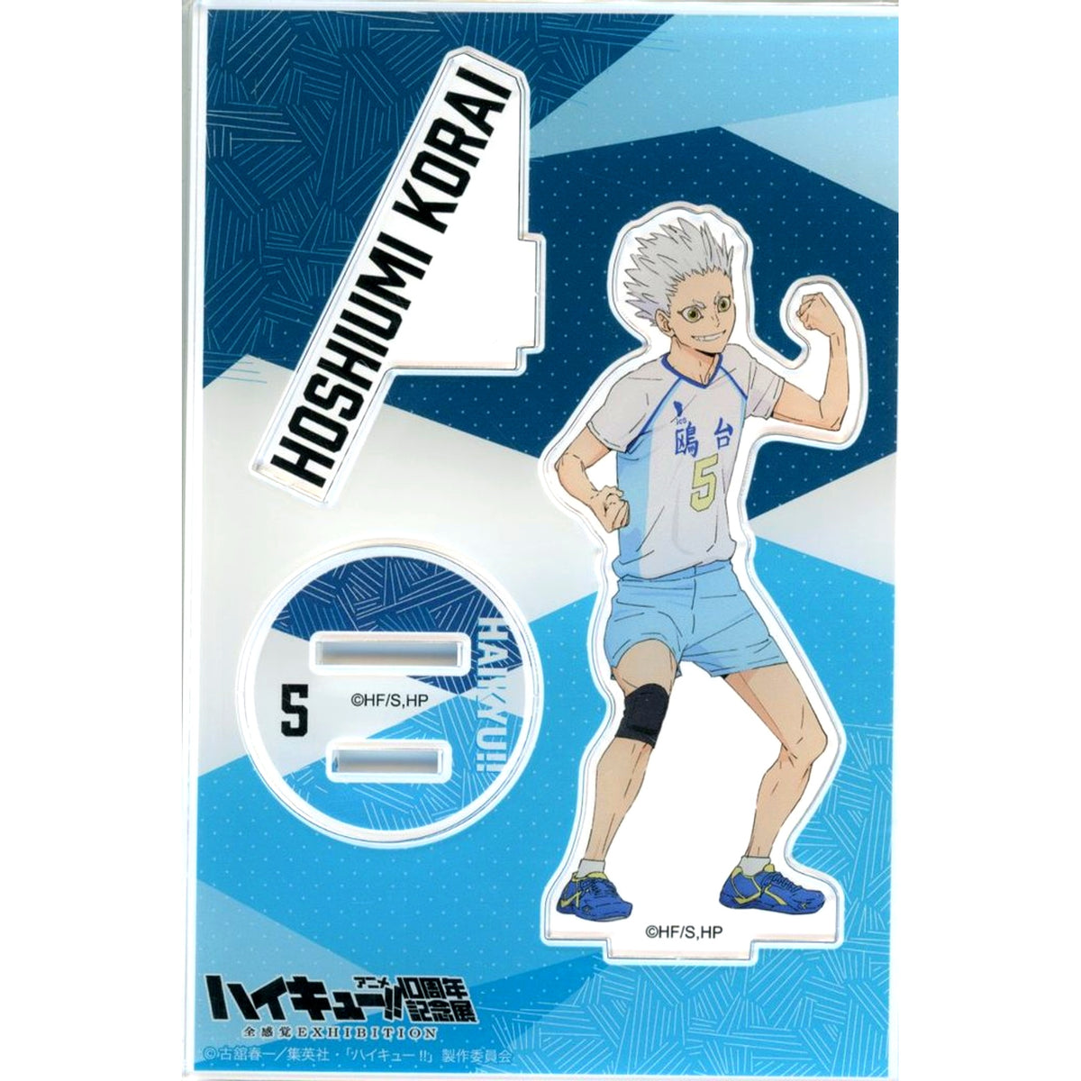 Korai Hoshiumi 10th Anniv Illustration Acrylic Stand Haikyu!! Anime 10th Anniversary Zenkankaku EXHIBITION [USED]