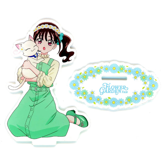 Yuki Nekoyashiki and Mayu Nekoyashiki Wonderful Precure Acrylic Stand Flower Garden Fair Pretty Store Limited [USED]