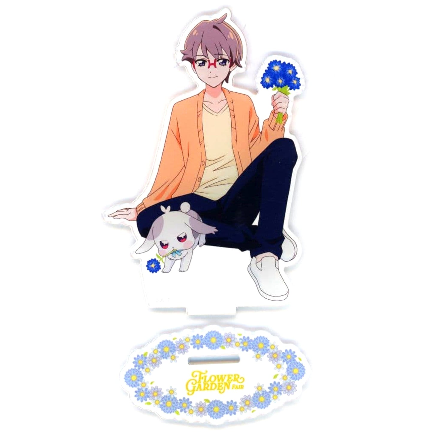 Daifuku Toyama and Satoru Toyama Wonderful Precure Acrylic Stand Flower Garden Fair Pretty Store Limited [USED]