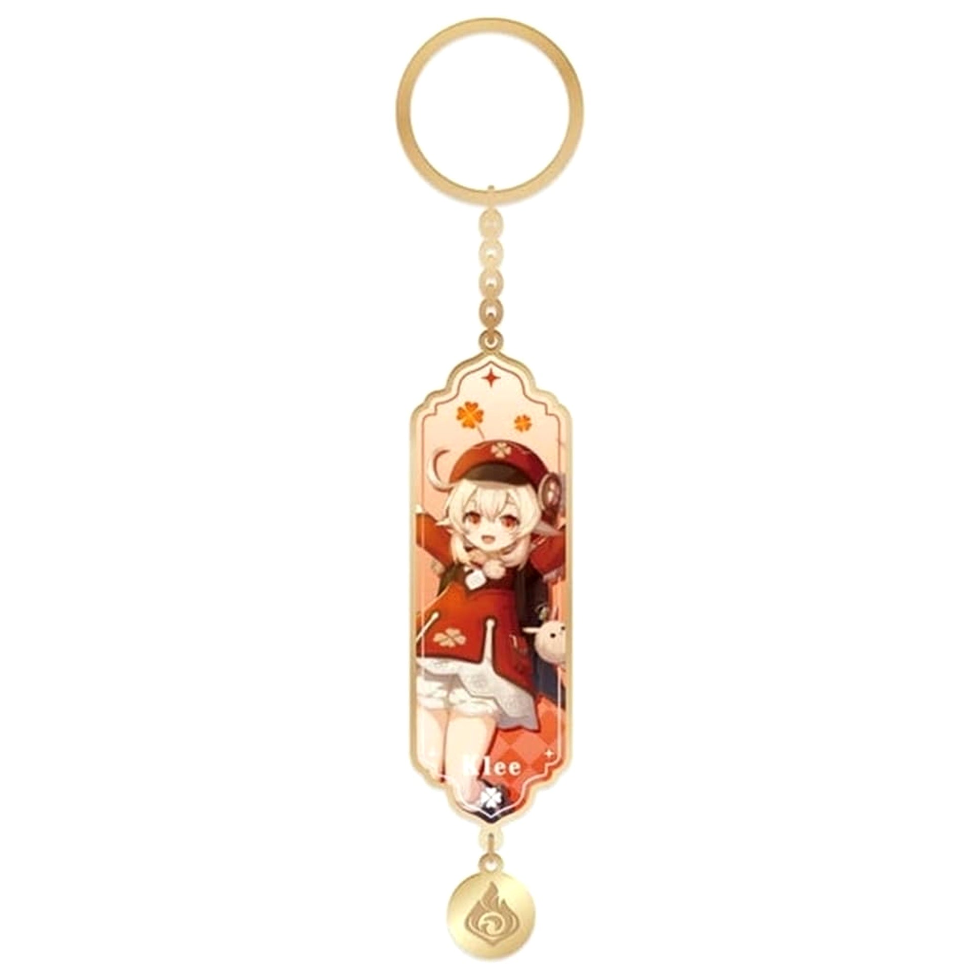 Genshin Klee Spark Knight Series Character Metal Epoxy Keyring Keychains [USED]