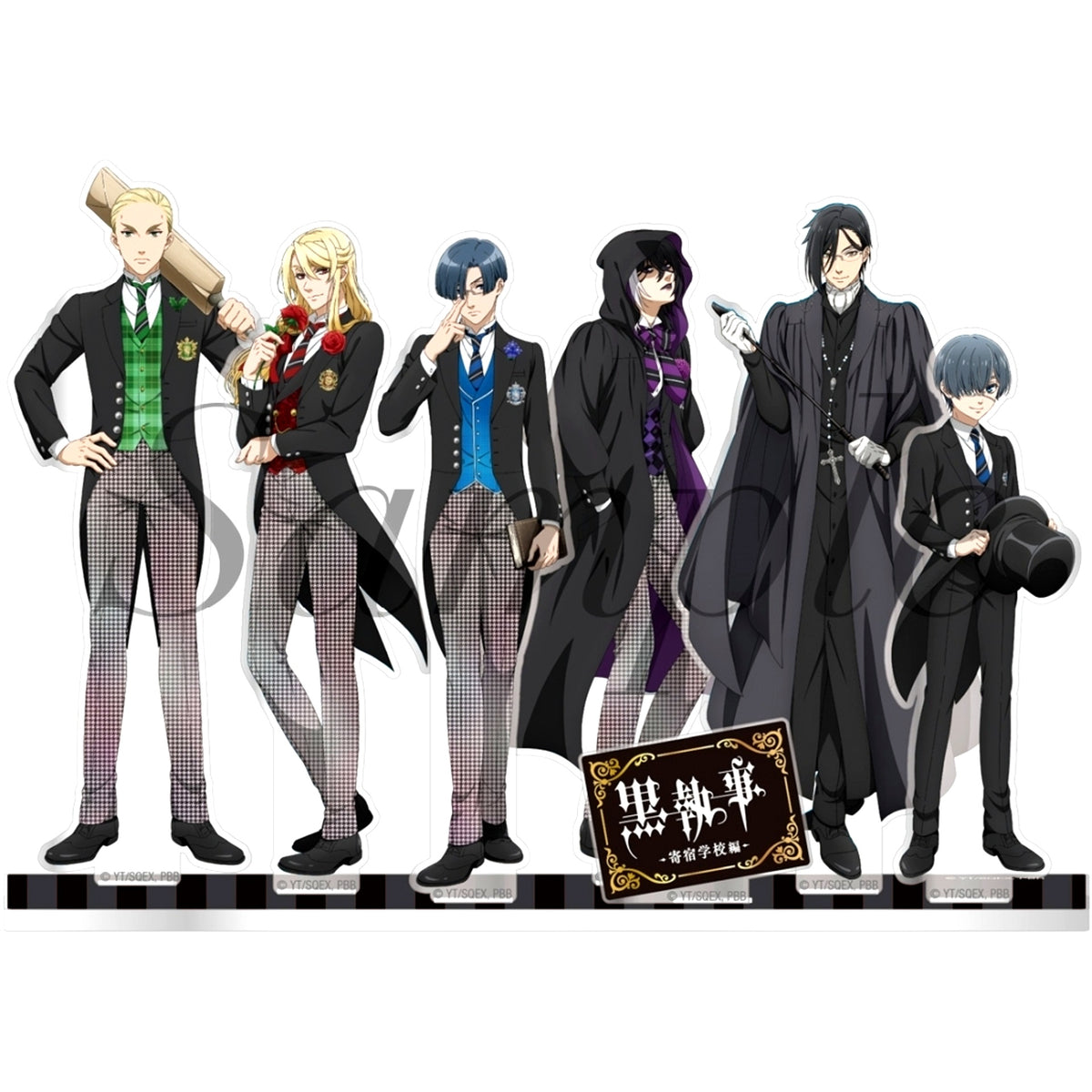 Sebastian Michaelis Acrylic Diorama Black Butler: Public School Arc [USED]