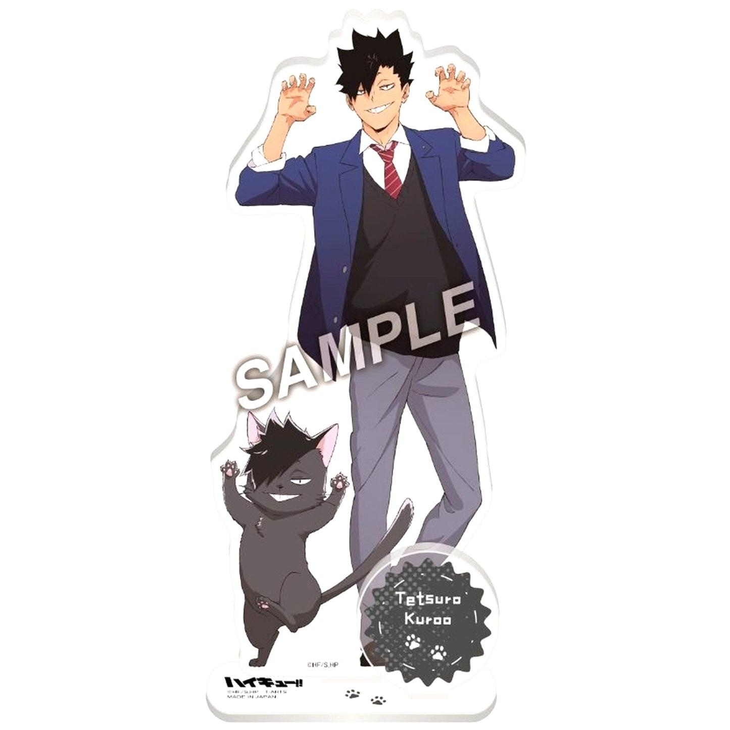 Tetsuro Kuroo playing Mascot Acrylic Stand Plate Haikyu!! [USED]