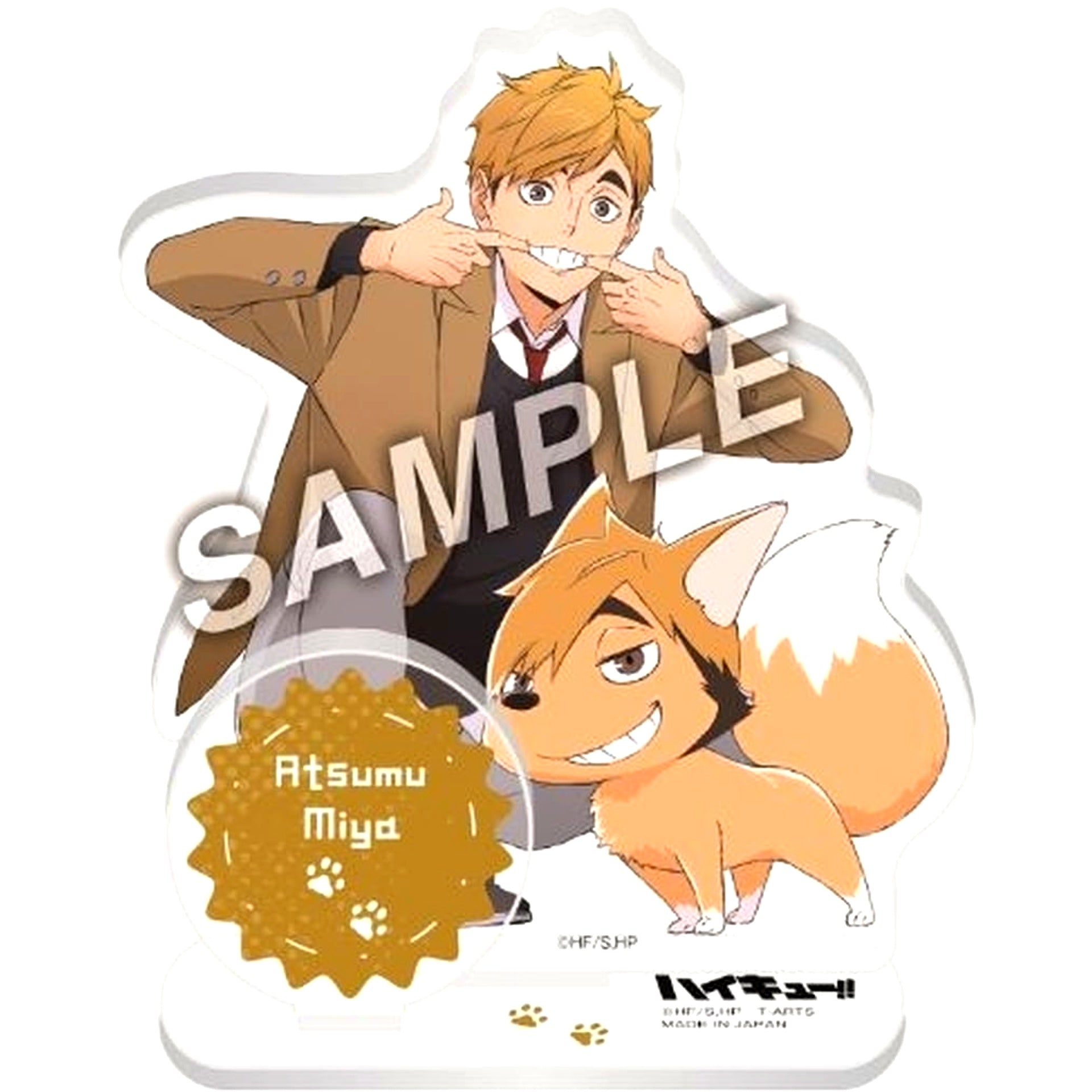 Atsumu Miya playing Mascot Acrylic Stand Plate Haikyu!! [USED]