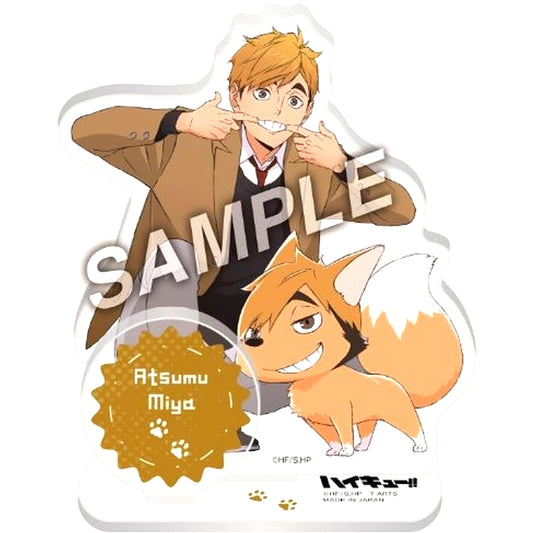 Atsumu Miya playing Mascot Acrylic Stand Plate Haikyu!! [USED]
